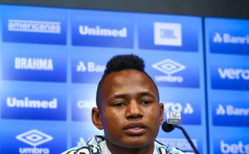 Lucas Uebel/Grêmio - Campaz: Sem gols até o momento com a camisa gremista