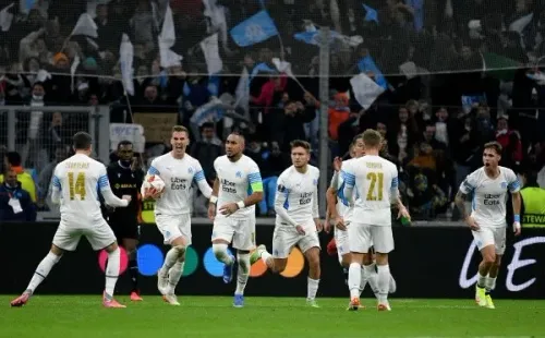 Olympique de Marseille comemorando gol. (Foto: Getty Images)