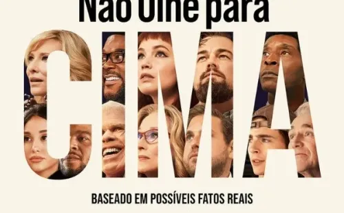 Pôster oficial de “Não Olhe para Cima” – Imagem: Divulgação/Netflix