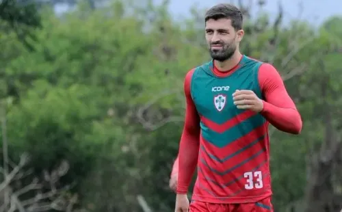 Diego Sacoman ainda aguarda renovação de seu contrato para 2022 (Foto: Dorival Rosa/Portuguesa)