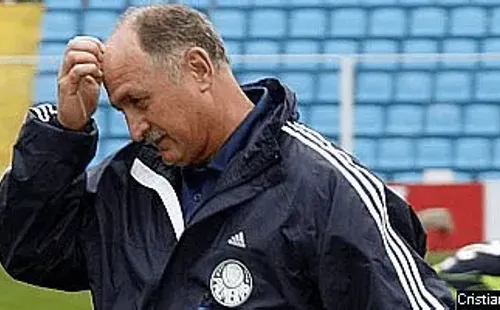 Felipão em treino do Palmeiras (Foto: Cristiano Andujar/AGIF)