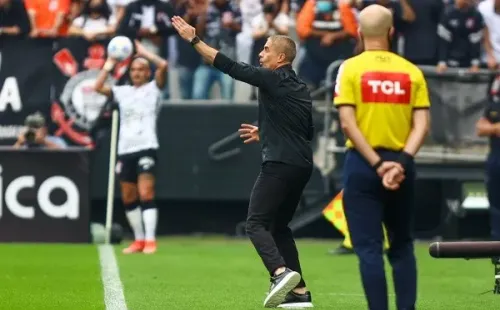 Marcello Zambrana/AGIF – Técnico do Timão fez questão de ressaltar o bom trabalho da equipe no campeonato