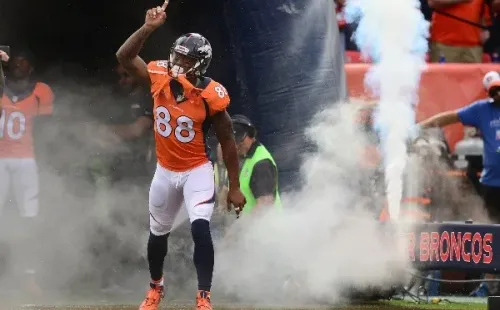 Demaryius Thomas colocou seu nome na história do Denver Broncos ao longo de oito anos na franquia (Getty Images)