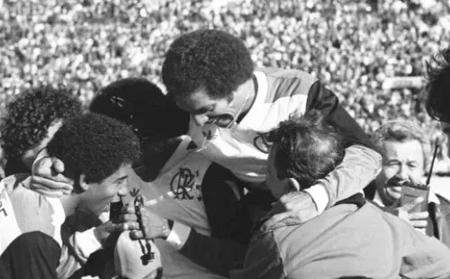 Foto: Sebastião Marinho / CRF | Mais de 62 mil pagantes lotaram o Estádio Nacional de Tóquio e viram o Flamengo se sagrar campeão mundial.