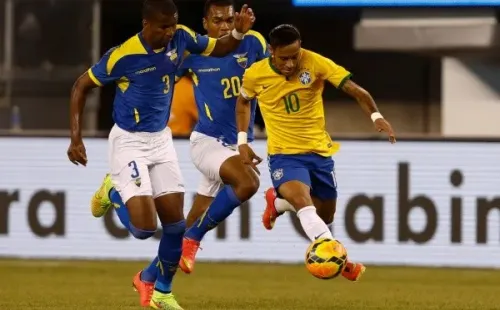 Jeff Zelevansky/ Getty Images – Cangá no duelo contra a Seleção Brasileira