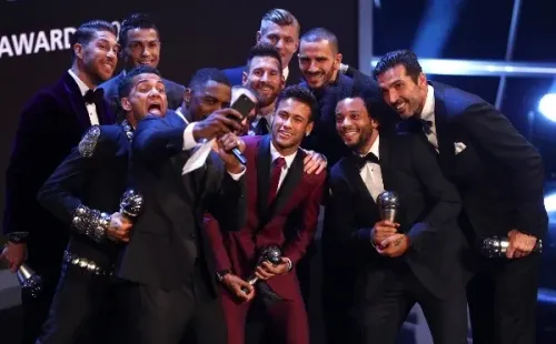 Foto:Michael Steele/Getty Images |Nos anos de2015 e 2017,     NJR foi eleito o terceiro melhor do futebol mundial