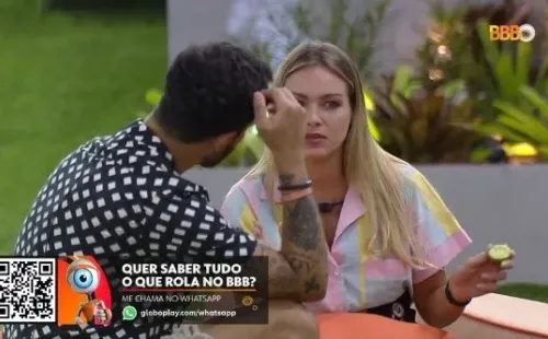 Foto: Reprodução/Rede Globo – Brothers se acertaram após conversa no jardim