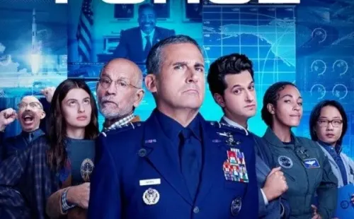 Pôster oficial da 2ª temporada de “Space Force” – Imagem: Divulgação/Netflix