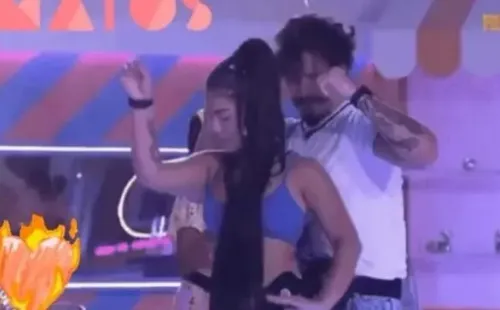 Reprodução/Instagram oficial de Eliezer – Maria e Eliezer dançam juntos durante festa.