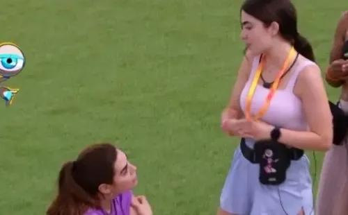 Reprodução/Instagram do Big Brother Brasil – Jade conversa com Naiara Azevedo após prova do líder.