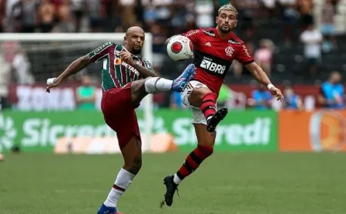 Foto: Flickr Oficial Fluminense FC/Lucas Merçon     Felipe Melo foi um dos melhores em campo diante do Flamengo