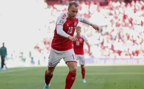 Friedemann Vogel - Pool, Getty Images Europe/  Eriksen no jogo entre Dinamarca e Finlândia, pela Eurocopa. 