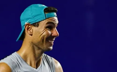 Nadal treinando em Acapulco. Reprodução/Twitter