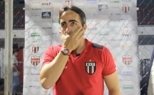 Reprodução/TV Botafogo – Durante entrevista coletiva Leandro Zagorealizou uma análiseda eliminação na Copa do Brasil