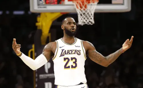 Foto: Katharine Lotze / Getty Images – LeBron James Los Angeles Lakers x Minnesota Timberwolves
