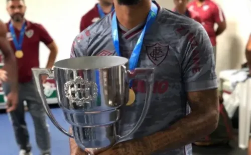 (Foto: Mailson Santana/FFC.) Felipe Melo comemora Taça Guanabara