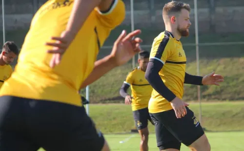 Foto: Divulgação/ Criciúma/ Tigre durante o treinamento.