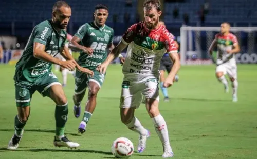 Foto: (Lucas Gabriel Cardoso/Brusque FC) – Diego Jardel é o grande desfalque do Brusque para a próxima rodada da Série B