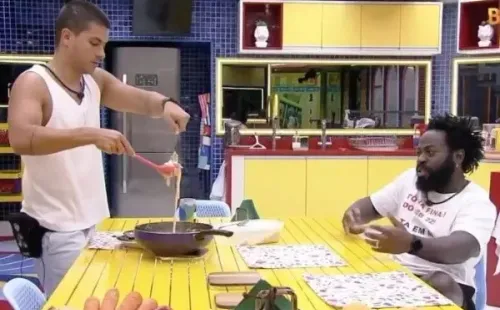 Os brothers prepararam um jantar especial no BBB 22 – Imagem: Reprodução/Globo