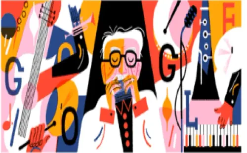 Reprodução/Site oficial do Google - Google homenageia Toots Thielemans.