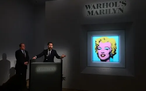 Retrato de Marilyn Monroe foi leiloado. Foto: Dia Dipasupil/Getty Images