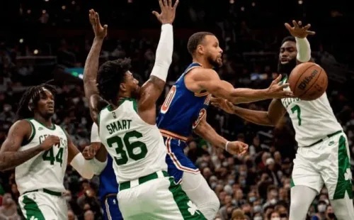 Maddie Malhotra/Getty Images – Warriors e Celtics farão as finais desta temporada