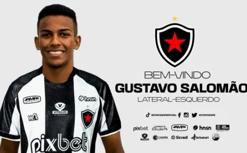 Foto: Divulgação/Botafogo-PB – Gustavo Salomão é o novo reforço do Belo