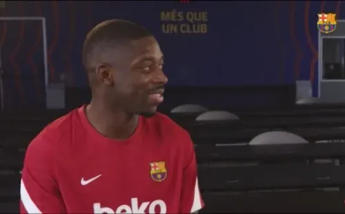 Foto: FC Barcelona/YouTube – Dembelé deve permanecer no Barcelona