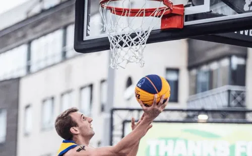 Atleta do Basquete Brasil 3x3 - Foto: Twitter CBB @basquetebrasil