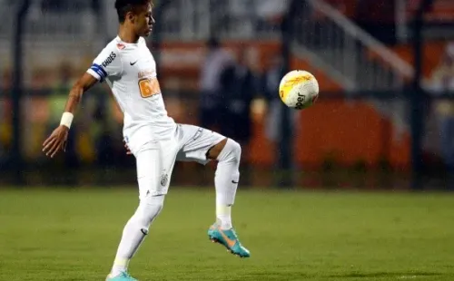 Agif/Mauro Horita – Neymar já fez gol pelo Santos contra o Deportivo Táchira.