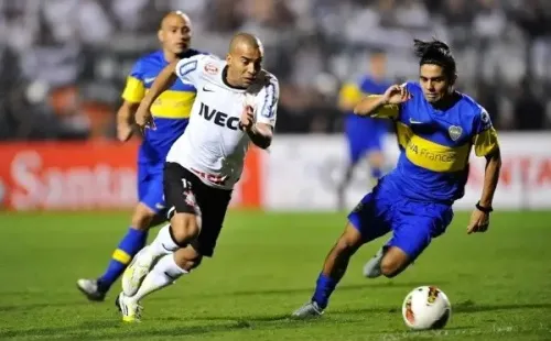 Helio Suenaga/LatinContent via Getty Images/ Final entre Corinthians x Boca Juniors, no Pacaembu.
