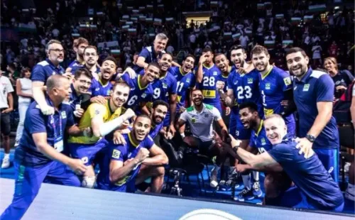 Seleção vive bom momento na Liga das Nações. Reprodução/Twitter oficial da CBV