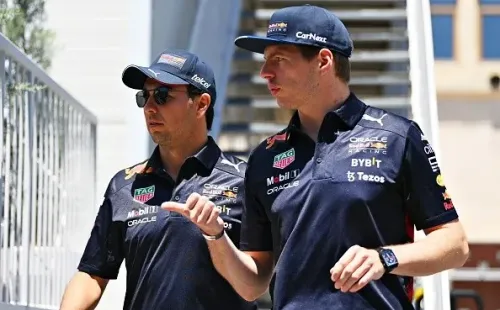 Pérez e Verstappen juntos. Créditos: Getty Images