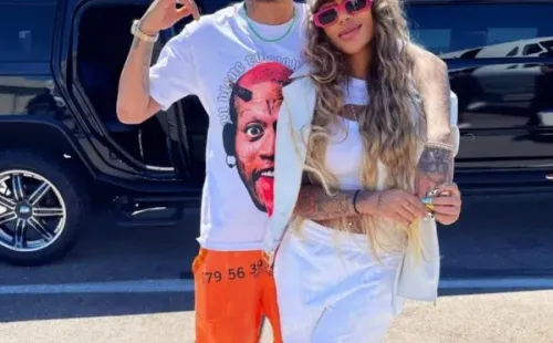 Reprodução/Instagram oficial de Rafaella Santos – Rafaella posa ao lado de Neymar.