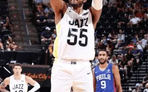 Caboclo pelo Utah Jazz na Summer League.     Reprodução/Instagram oficial de Bruno Caboclo
