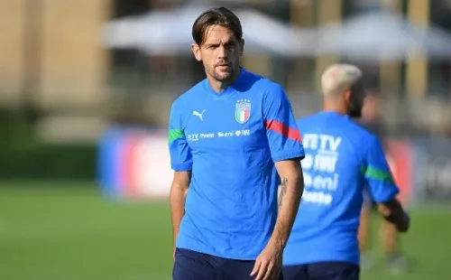 Rafael Tolou durante treinamento com a seleção italiana – Foto: Claudio Villa/Getty Images