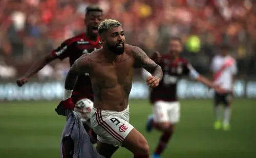 Getty Images/Raul Sifuentes – Gabriel Barbosa fez os dois gols do título da Libertadores de 2019