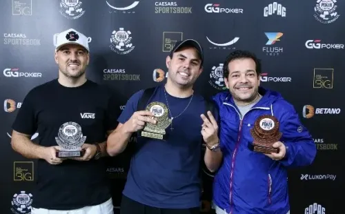 Pódio Big Challenger (Rafael Terra/WSOP Circuit)