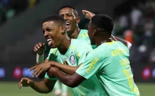Foto: Cesar Greco – Vanderlan comemora primeiro gol como profissional com a camisa do Palmeiras