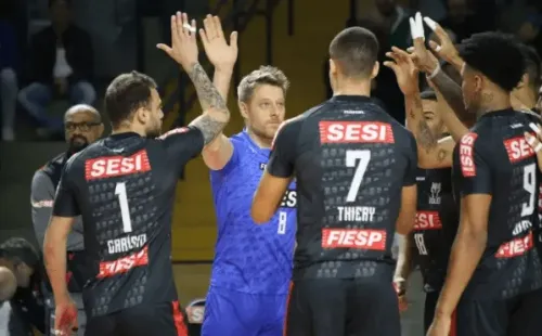 Sesi-SP busca a reação na Superliga. Reprodução/Instagram oficial do Sesi-SP