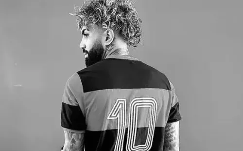 Foto: Acervo Pessoal Gabigol/Instagram – Gabi posou com a camisa 10 após título da Copa do Brasil