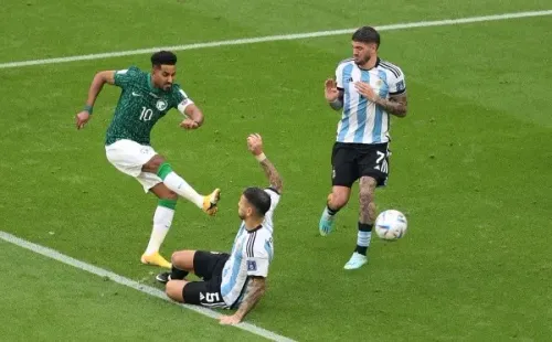 Getty Images/Julian Finney – Salem Al-Dawsari fez o gol da virada