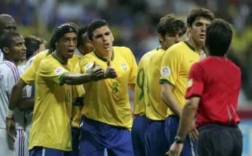 Photo by Ben Radford/Getty Images – Brasil foi surpreendido pela França na Copa do Mundo de 2006