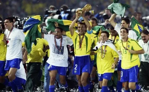 Photo by Alex Livesey/Getty Images – Brasil conquistou a Copa do Mundo em 2002, na última vez que chegou na final do torneio