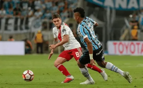 Foto: Jeferson Guareze/AGIF – Juan Quintero atuou emprestado pelo River Plate e interessa ao Flamengo
