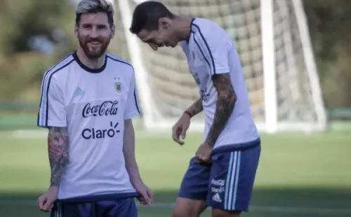 Foto: Thomas Santos/AGIF – Lionel Messi e Di Maria