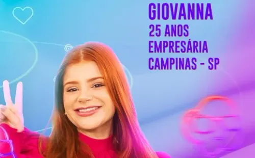 Giovanna tem 25 anos, é empresária e moradora de Campinas (SP) (Reprodução/Instagram/@bbb)