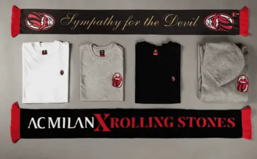 Roupas personalizadas do Milan e Rolling Stones. Divulgação/Milan