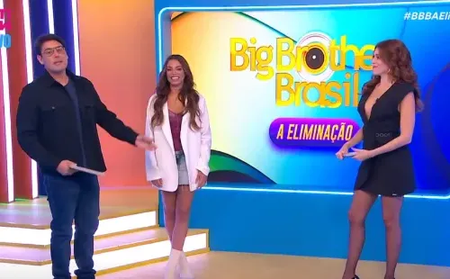 Key Alves no programa com Bruno de Luca e Ana Clara – Foto: Globo
