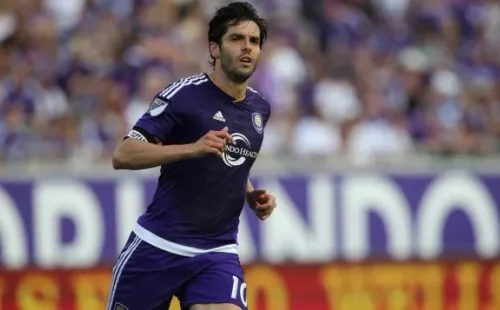Kaka #10 of Orlando City SC is seen during an MLS soccer match between the New York City FC and the Orlando City SC at the Orlando Citrus Bowl on March 8, 2015 in Orlando, Florida. This was the first game for both teams and the final score was 1-1. (Photo by Alex Menendez/Getty Images)